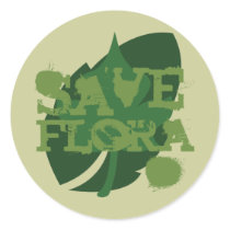 Save Flora stickers