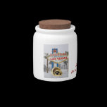 Save $$$ for bride & groom Las Vegas Candy Jar candy jars