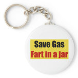 Save Gas Fart In A Jar Key Chain
