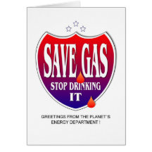 Save Gas Greeting Card