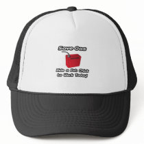 Save Gas...Ride a Fat Chick To Work Today! hats