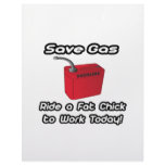 Save Gas...Ride a Fat Chick To Work Today! Personalized Letterhead