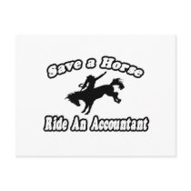 Save Horse, Ride Accountant Post Cards