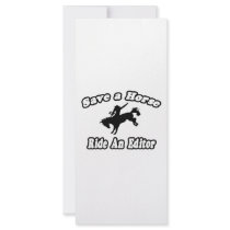 Save Horse, Ride Editor Rack Card Design