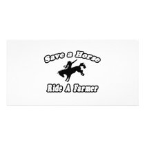 Save Horse, Ride Farmer photo cards by Farmer_Shirts Save Horse, Ride Farmer photo cards