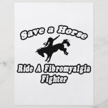 Save Horse, Ride Fibromyalgia Fighter Flyer Design