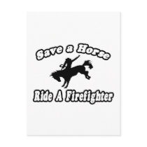 Save Horse, Ride Firefighter postcards