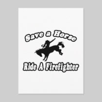 Save Horse, Ride Firefighter Post Cards