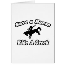 Save Horse, Ride Greek cards