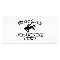 Save Horse, Ride Hysterectomy Survivor photo cards