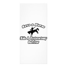 Save Horse, Ride Hysterectomy Survivor Rack Card Design