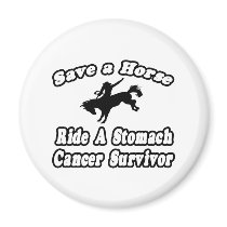 Save Horse, Ride Stomach Cancer Survivor magnets