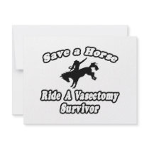Save Horse, Ride Vasectomy Survivor invitations