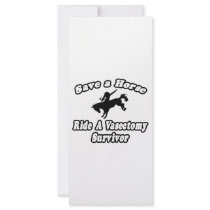 Save Horse, Ride Vasectomy Survivor rack cards