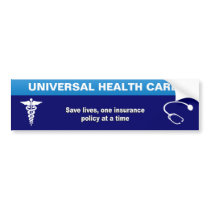 Save lives, one insurance policy at a time bumper stickers