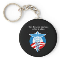 Save lives, one insurance policy at a time keychains