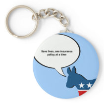 Save lives, one insurance policy at a time keychains