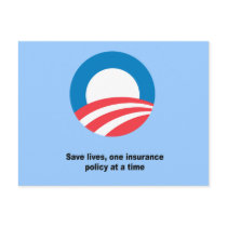 Save lives, one insurance policy at a time postcards