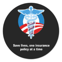 Save lives, one insurance policy at a time stickers
