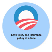 Save lives, one insurance policy at a time sticker