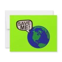 Save Me - Earth invitations by jamierushad Save Me - Earth invitations