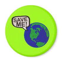 Save Me - Earth Refrigerator Magnet