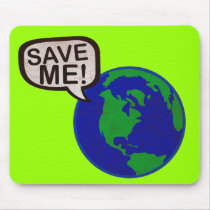 Save Me - Earth Mouse Pads