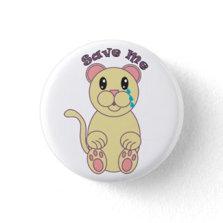 Save Me (Florida Panther) Button