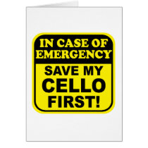 Save My Cello cards by evisionarts Save My Cello cards