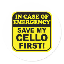 Save My Cello stickers