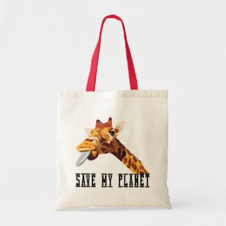 Save My Planet Giraffe bag
