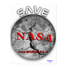 Save NASA Postcard
