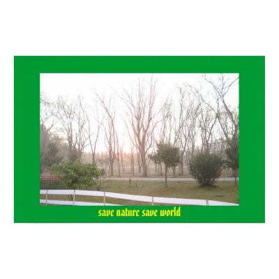 save nature save world poster by Salam_Saklain
