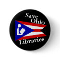 Save Ohio Libraries Button by irregulargoods Save Ohio Libraries Button