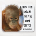 Save Orangutans from Extinction mousepad
