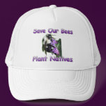 Save Our Bees and Wildflowers Hat