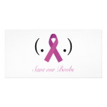SAVE OUR BOOBS PHOTO CARD TEMPLATE