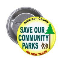 Save Our Community Parks buttons