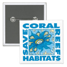 Save Our Coral Reefs Buttons