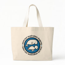 Save our dugong & turtles canvas bags