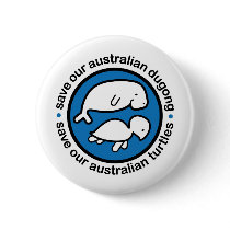 Save our dugong & turtles button