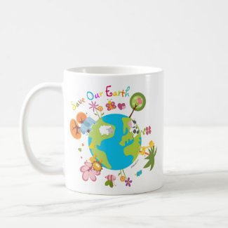 save our earth mug