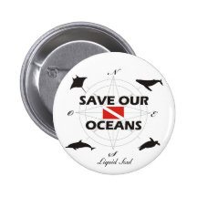 Save Our Oceans - Botons Pin