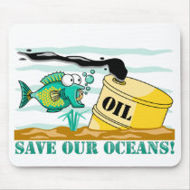 "Save Our Oceans" Mousepad by Aquavel "Save Our Oceans" Mousepad