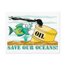 "Save Our Oceans" postcards by Aquavel "Save Our Oceans" postcards