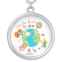 Save Our Planet Earth Pendant Necklace necklaces