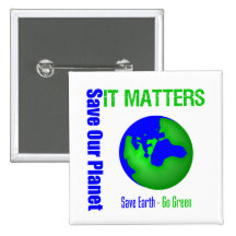 Save Our Planet It Matters Pin
