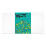 Save our planet photo card template