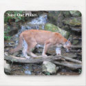 Save Our Planet series Moutain Lion mouse pad mousepads