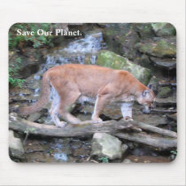 Save Our Planet series Moutain Lion mouse pad mousepads